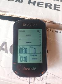 bryton rider 420 + fascia cardio 