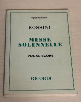 Spartito Rossini - Messe Solennelle (vocal score)