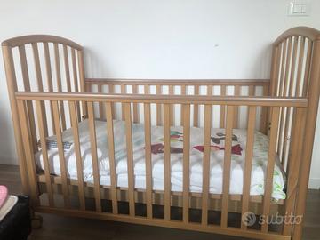 Lettino  pali ciak + materasso