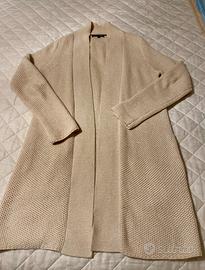 Cardigan lungo Tommy Hilfiger beige XS donna
