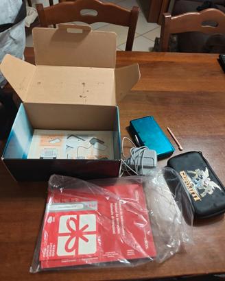 Nintendo 3ds blu acqua completo 