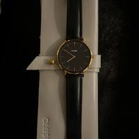 OROLOGIO CLUSE CON CINTURINO IN PELLE NERA