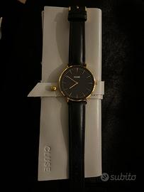 OROLOGIO CLUSE CON CINTURINO IN PELLE NERA