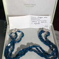 Collana di apatite, chiusura in argento