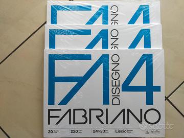 N°3 Album da disegno F4 Fabriano Liscio (20 Fogli)