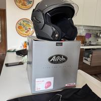 CASCO AIROH REV 19 BLACK MATT MODULARE/REVERSIBILE