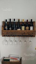 Portabottiglie portabicchieri pallet cantinetta
