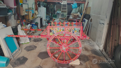 Carretto siciliano realizzato artigianalmente