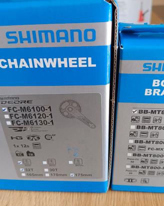 Guarnitura 12v e movimento centrale Shimano MTB