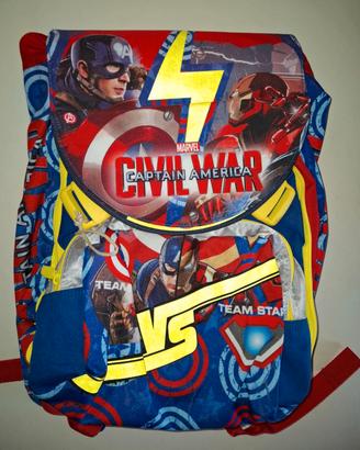 Zaino Captain America Civil War nuovo