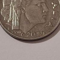20 centesimi errore di conio 1939