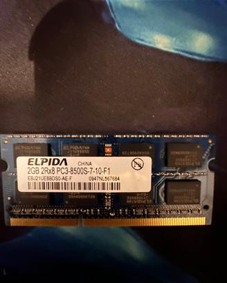 RAM Elpida 2GB DDR3 SO-DIMM