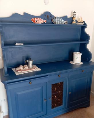 Salotto/cucina in legno massello 