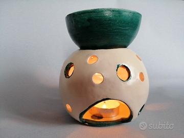 Bruciaessenze In Ceramica Fatta A Mano 