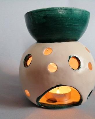 Bruciaessenze In Ceramica Fatta A Mano 