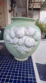 Grande Vaso in Ceramica Artigianale - Decoro Frutt