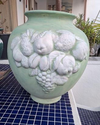 Grande Vaso in Ceramica Artigianale - Decoro Frutt