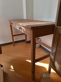 Scrivania Ikea Mod Hemnes legno naturale