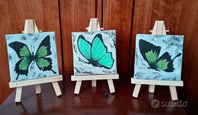 Mini tele dipinte a mano