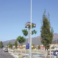 Pali illuminazione in acciaio zincato