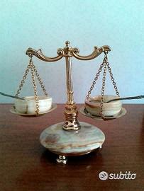 Bilancia porta spezie in onice