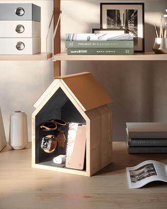 Docking Station per Cellulare in Legno a forma di