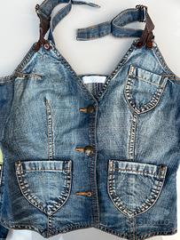 Canottiera in jeans