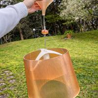 Lampadario Kartell vintage color ambra