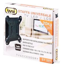 TV staffa supporto fisso a muro Vesa tre misure