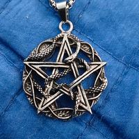 pendente acciaio con catena stella 