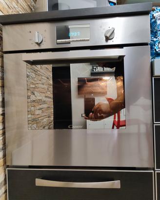 Forno Candy Incasso Ventilato  Acciaio Satinato
