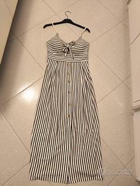 vestito lungo a righe 