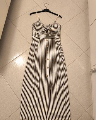 vestito lungo a righe 