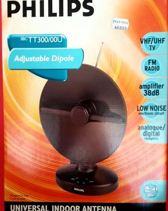Antenna amplificata da interno PHILIPS VHF/UHF/FM