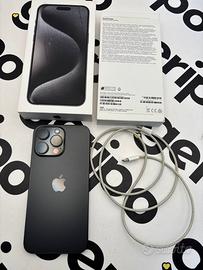 Apple iPhone 15 Pro Max 256 gb Titanio Nero black 