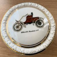 Vintage Porta abiti in ceramica disegno auto 1920