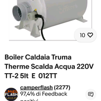 Boiler Caldaia Truma Therme Scalda Acqua 220V TT-2
