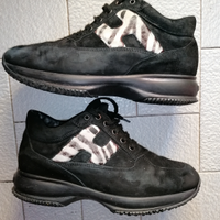 HOGAN 37 1/2 38 scarpe sneaker sport camoscio