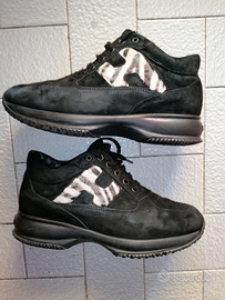HOGAN 37 1/2 38 scarpe sneaker sport camoscio