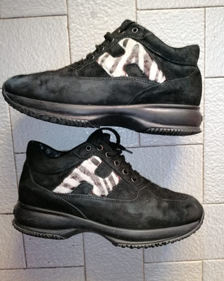 HOGAN 37 1/2 38 scarpe sneaker sport camoscio