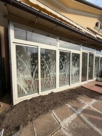 VERANDA CON VETRATE APRIBILI SCORREVOLI