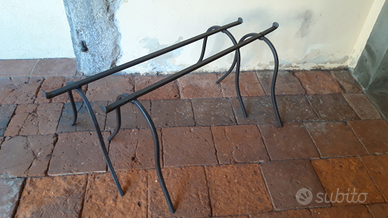 Cavalletti in ferro battuto inizi 1900
