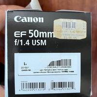 Obiettivo Canon EF 50mm f/1.4 USM