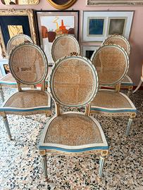 Set sedute in paglia