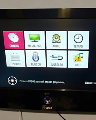 TV LG Scarlet 32" (Mod. 32LG6000) + Staffa Muro