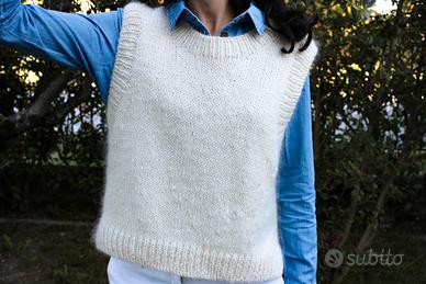 Gilet donna in lana mohair
