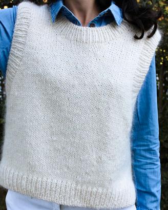 Gilet donna in lana mohair