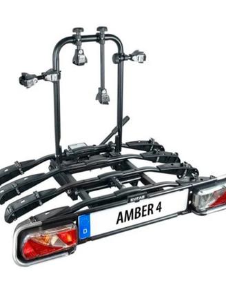 EUFAB Amber 4 Portabici Gancio Traino 4 Bici