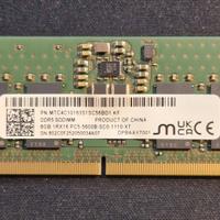 RAM SODIMM DDR5 5600MHz per Notebook