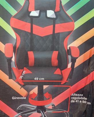 Sedia Gaming Racing per PC, Ufficio e Studio